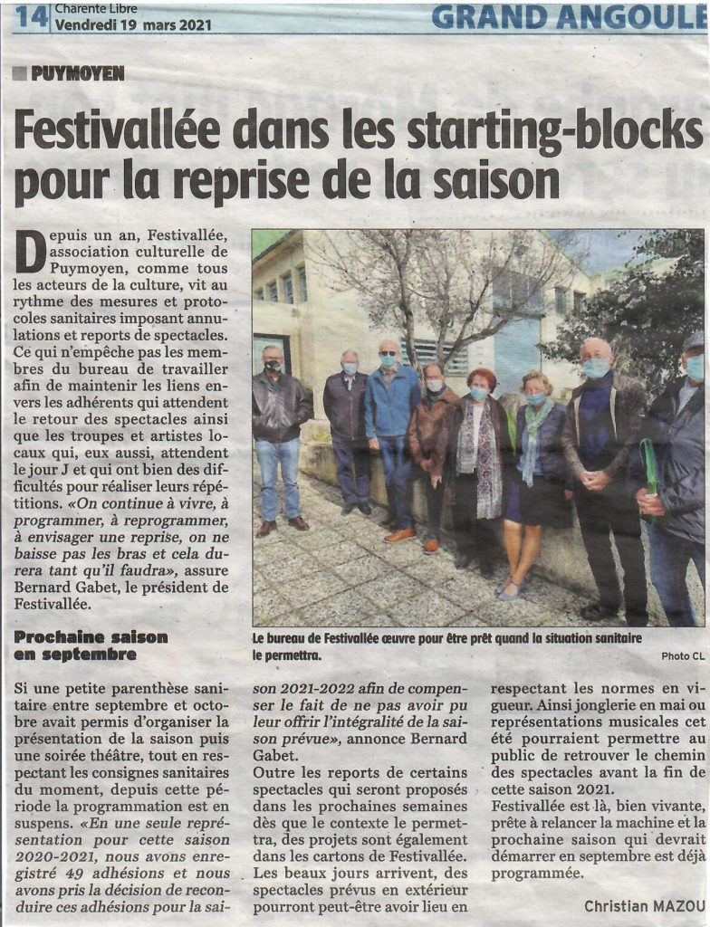 Charente-Libre : Festivallée dans les starting-blocks