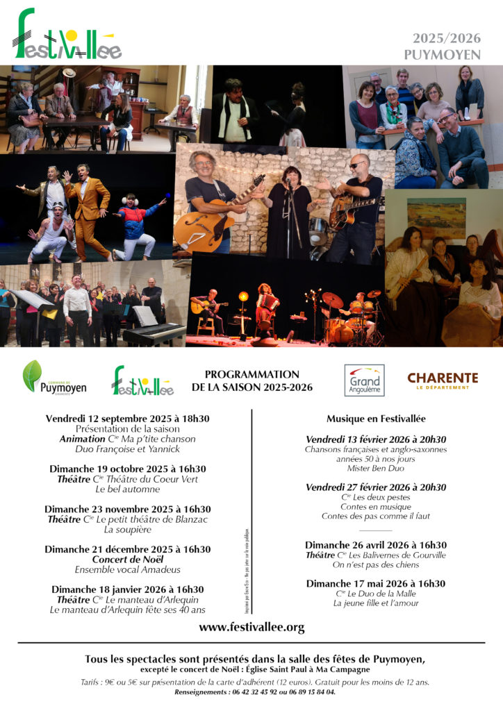 Affiche Programme - Festivallée - 2025-2026
